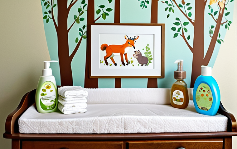 아기 놀이 공간 꾸미기 - **

A baby's room interior. Soft pastel colors on the walls, featuring a wooden crib with a mobile o...