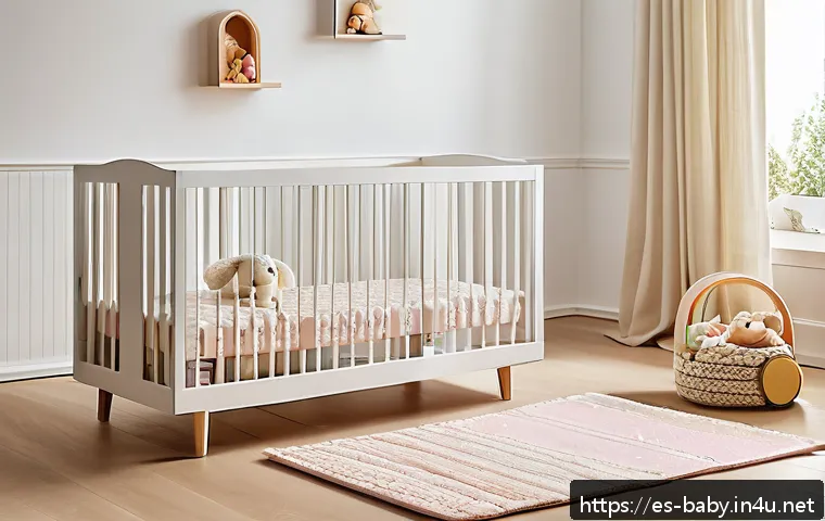 아기와 독립적인 놀이 방법 - A cozy, well-organized baby playroom bathed in soft natural light, featuring a few carefully selecte...
